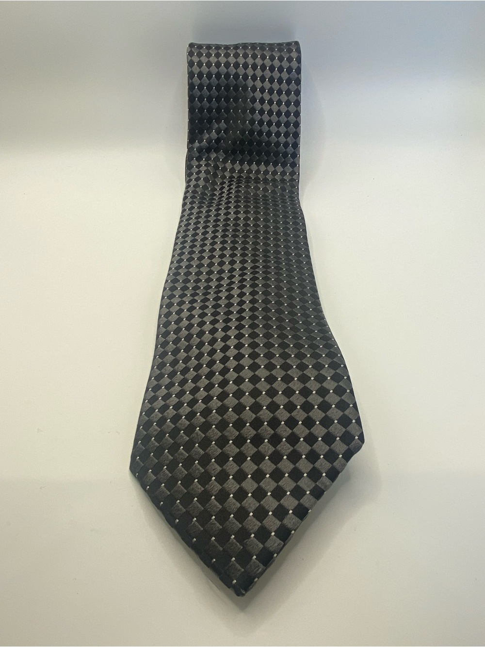 Donald J Trump Classic Black Checked Men's Tie